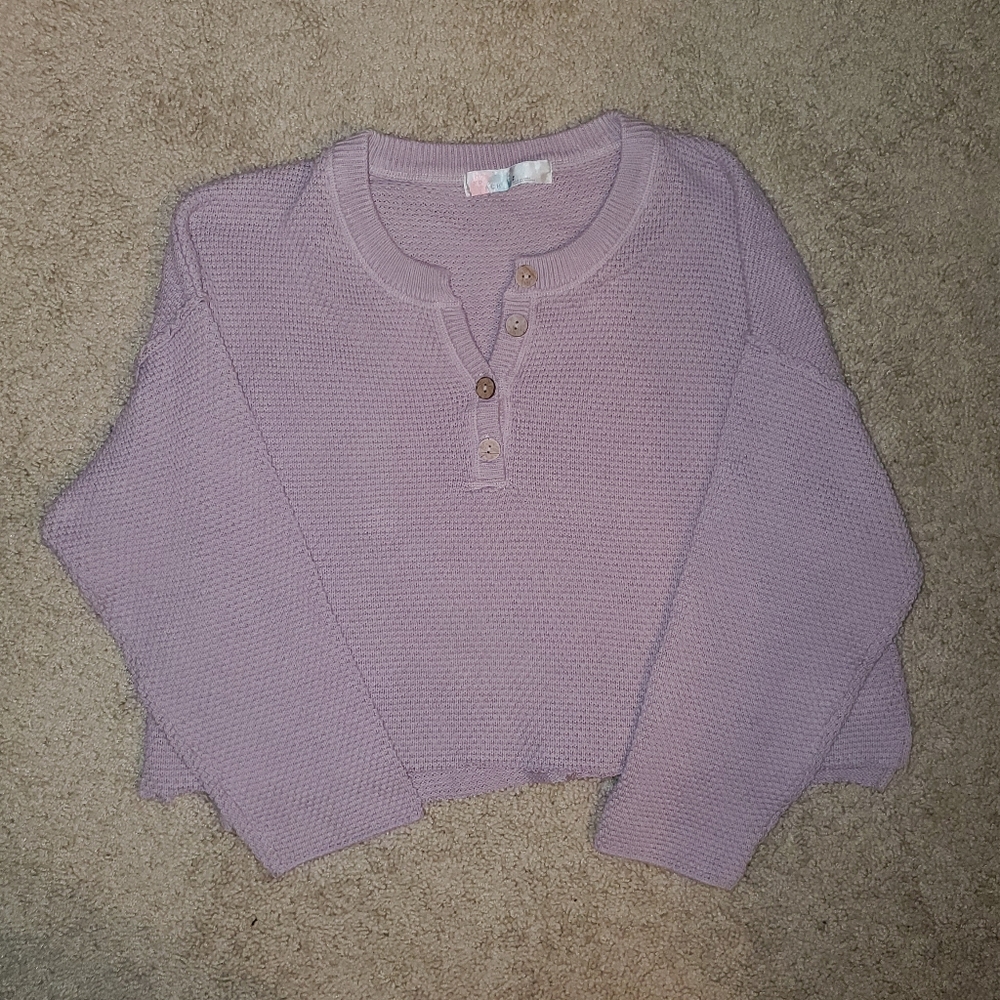 Free People Beach Cotton Pullover Relaxed Hailee Sweater